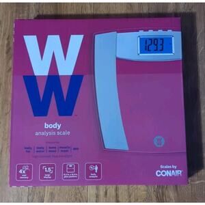 Weight Watchers by Conair 5 Body Analysis Scale WW390ZF 4 User Memory Up 400 Lbs